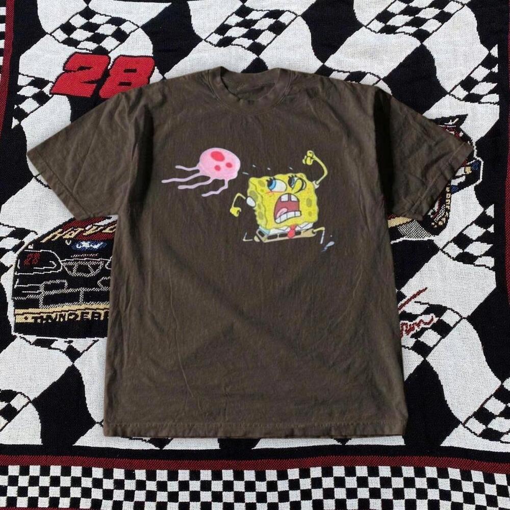 Brown Spongebob Squarepants Graphic Tee